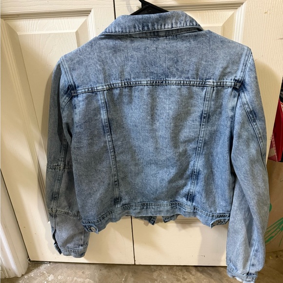Free People Light Blue Jean Jacket - Picture 3 of 4